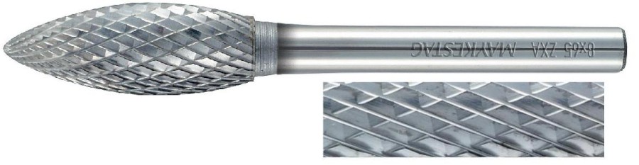 6x57mm B, typ ostří   6, SK technická fréza, průměr upínací stopky 6 mm