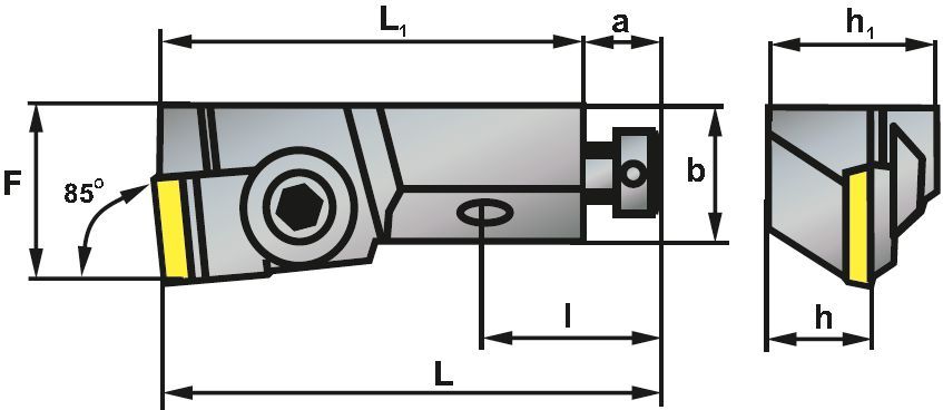 CSYPL 12CA12 vyvrtávací tyč