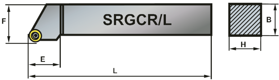SRGCR 2525-12 soustružnický držák