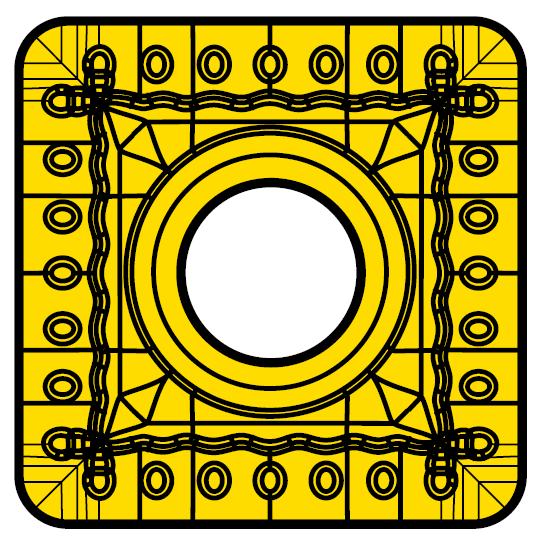 SNMM 190616E-OR ;6630 negativní soustružnická destička