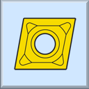 CCGT 09T304E-NF1:T6310 soustružnická vyměnitelná břitová destička pozitivní