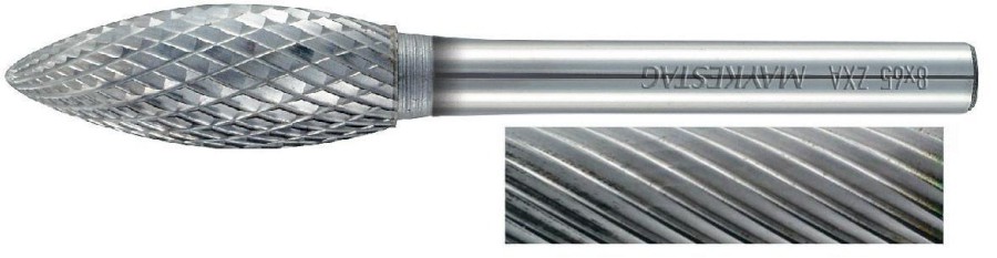 8x65 mm B, typ ostří   3, SK technická fréza, průměr upínací stopky 6 mm