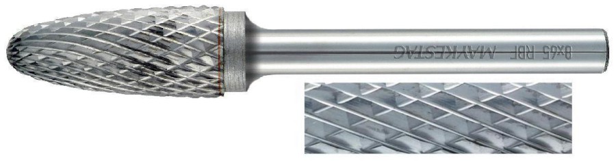 20x75mm RBF, typ ostří   6, SK technická fréza, průměr upínací stopky 6 mm