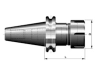Kleštinový upínač DIN69871 pro kleštiny DIN6499 (ER), s maticí ERC