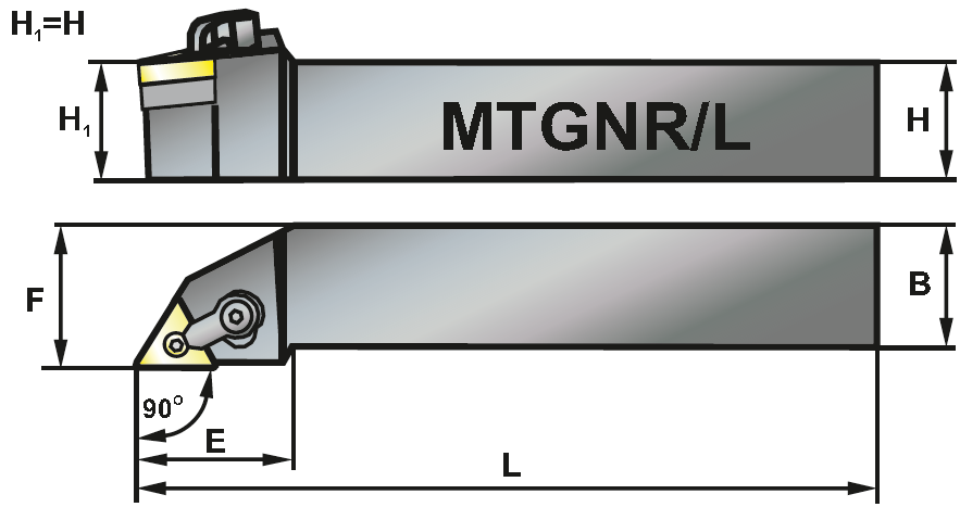 MTGNL 2020 K16 soustružnický držák