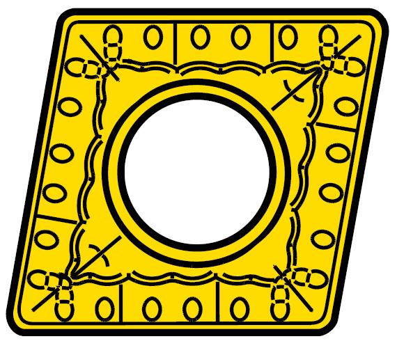 CNMM 190616E-OR ;6630 negativní soustružnická destička