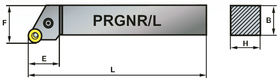 PRGNR 2525-12K soustružnický držák