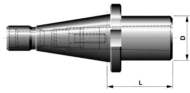50x5;DIN2080;redukční pouzdro s upínacím šroubem a dutinou Morse 5