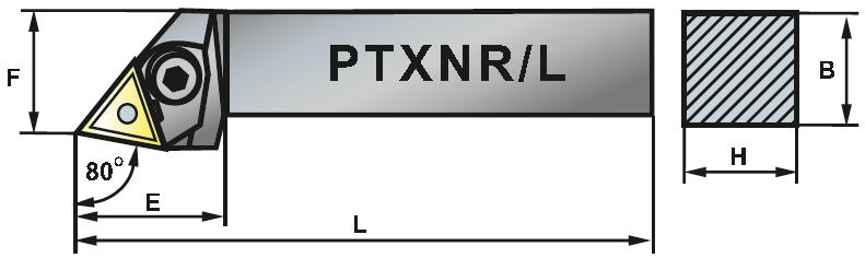 PTXNR 2525-22 soustružnický držák