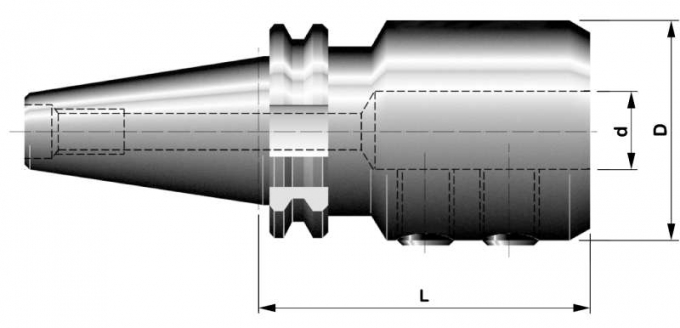 40x20-63;DIN69871;držák pro upínání fréz s válcovou stopkou s ploškouDIN1835B