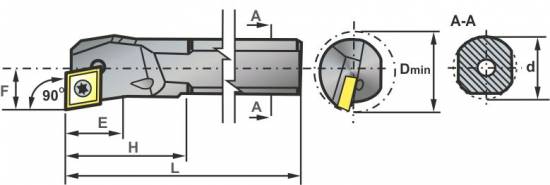 A08F-SCFCR06 soustružnický nůž vyvrtávací