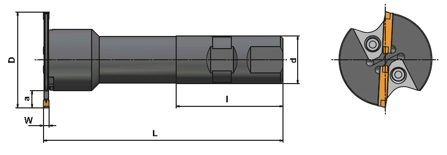 R575.62-050-3 stopková fréza kotoučová