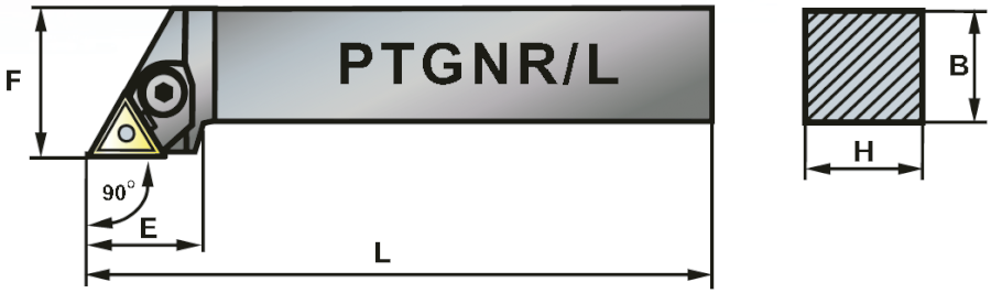 PTGNL 4040-22 soustružnický držák