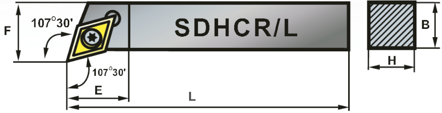 SDHCR 1212-11 soustružnický držák