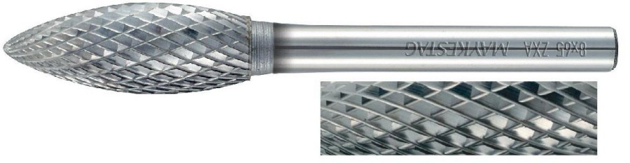 12x75 mm B, typ ostří   4, SK technická fréza, průměr upínací stopky 6 mm