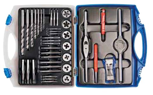 M3-M12;HSS,M 3-HOBBY, souprava závitořezných nástrojů