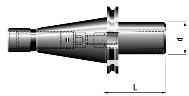 50x4;ČSN220432;redukční použdro s upínacím šroubem Morse 4
