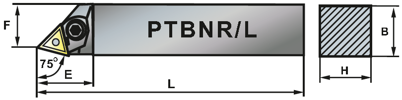 PTBNL 2525-16 soustružnický držák