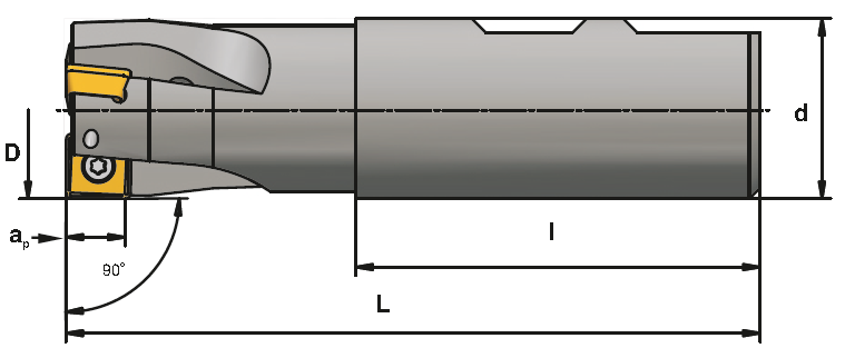 R516.22-3232 stopková fréza