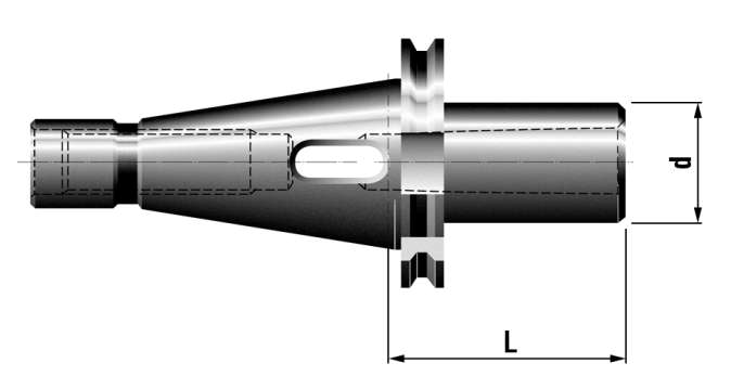 40x3;ČSN220432;redukční pouzdro s Morse 3