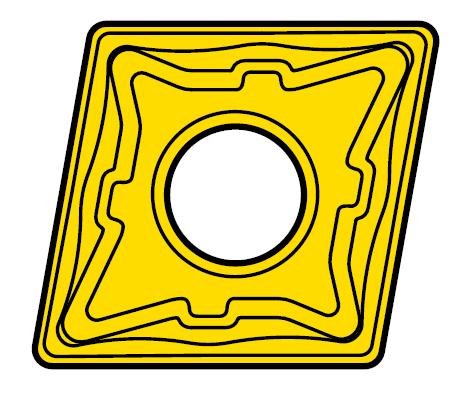 CNMG 120408E-R ;6640 negativní soustružnická destička