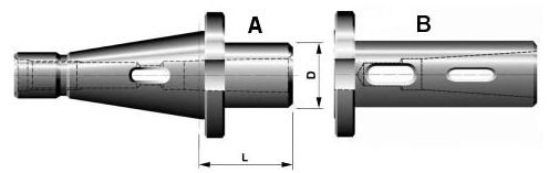 40x2-110;DIN2080;redukční pouzdro s dutinou Morse 2,varianta B