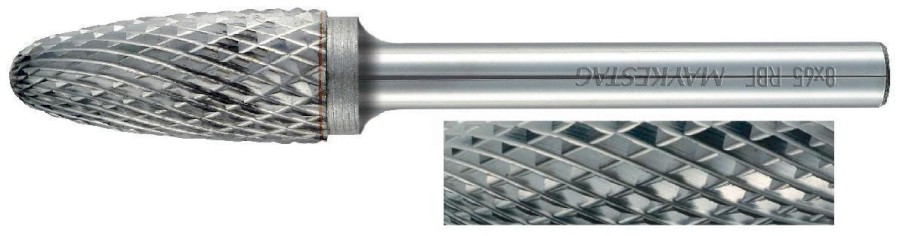 6x50mm RBF, typ ostří   4, SK technická fréza, průměr upínací stopky 6 mm