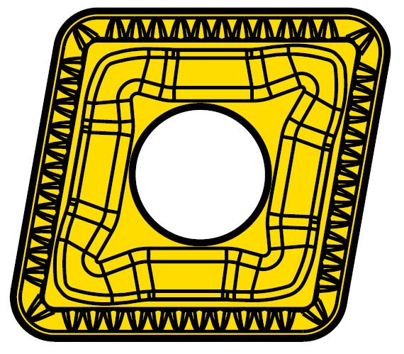 CNMM 190616E-HR ;6640 negativní soustružnická destička