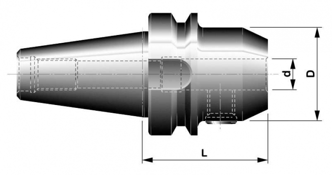 50x20-80mm;MAS BT;držák pro upínání fréz,ploška DIN1835B