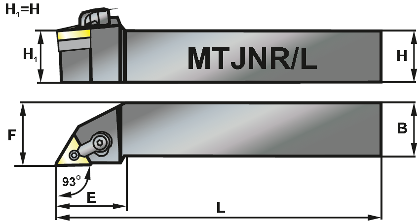 MTJNL 2525 M22 soustružnický držák