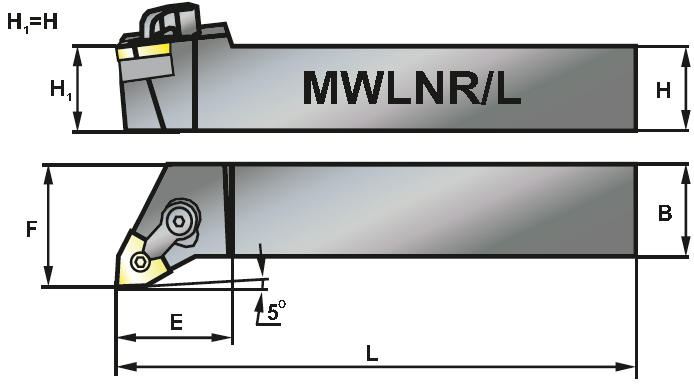 MWLNR 2525 M06 soustružnický držák
