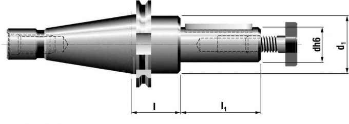 50x27mm;ČSN220432;frézovací trn pro frézy s podélnou unášecí drážkou